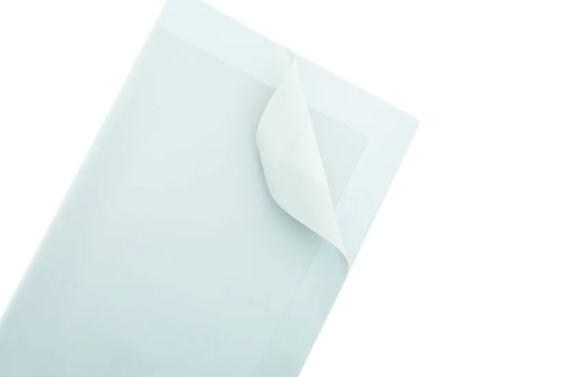 Cloud Grey Shiny Border Wrapping Bouquet Paper (5 Piece)
