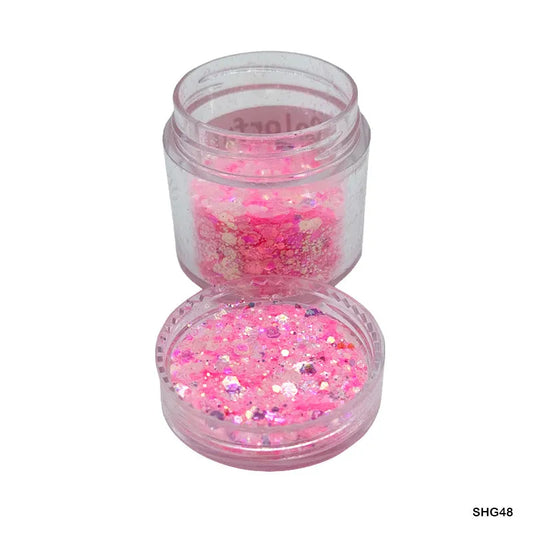 Colorful Peach Shimmer Glitter