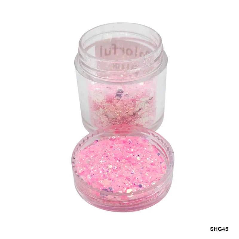 Colorful Pink Shimmer Glitter