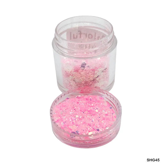 Colorful Pink Shimmer Glitter