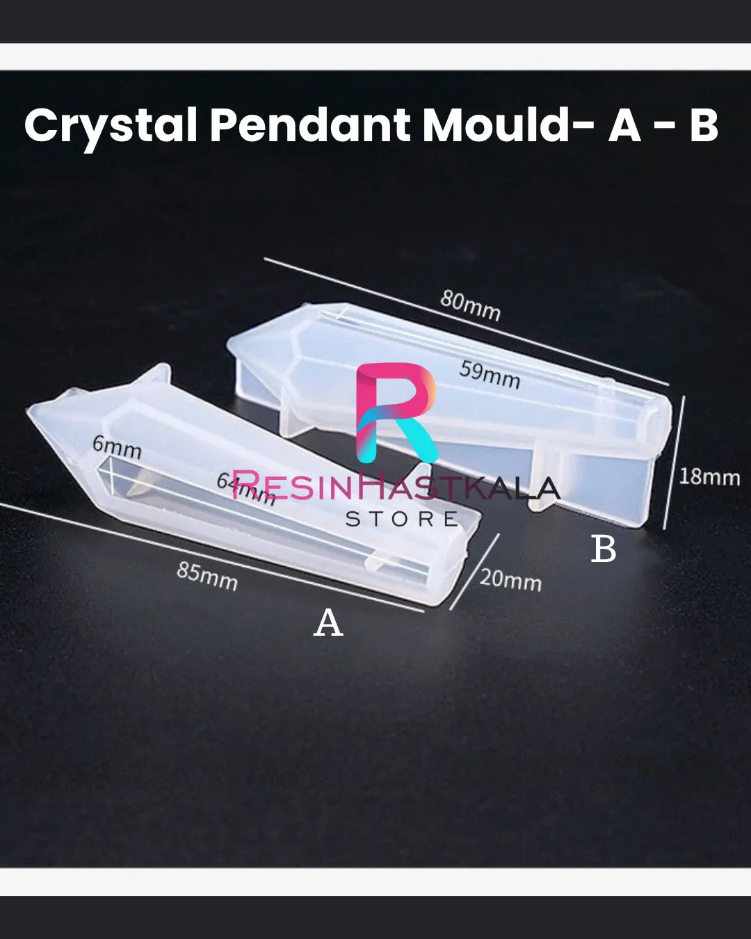 Crystal Pendant Mould- A - B