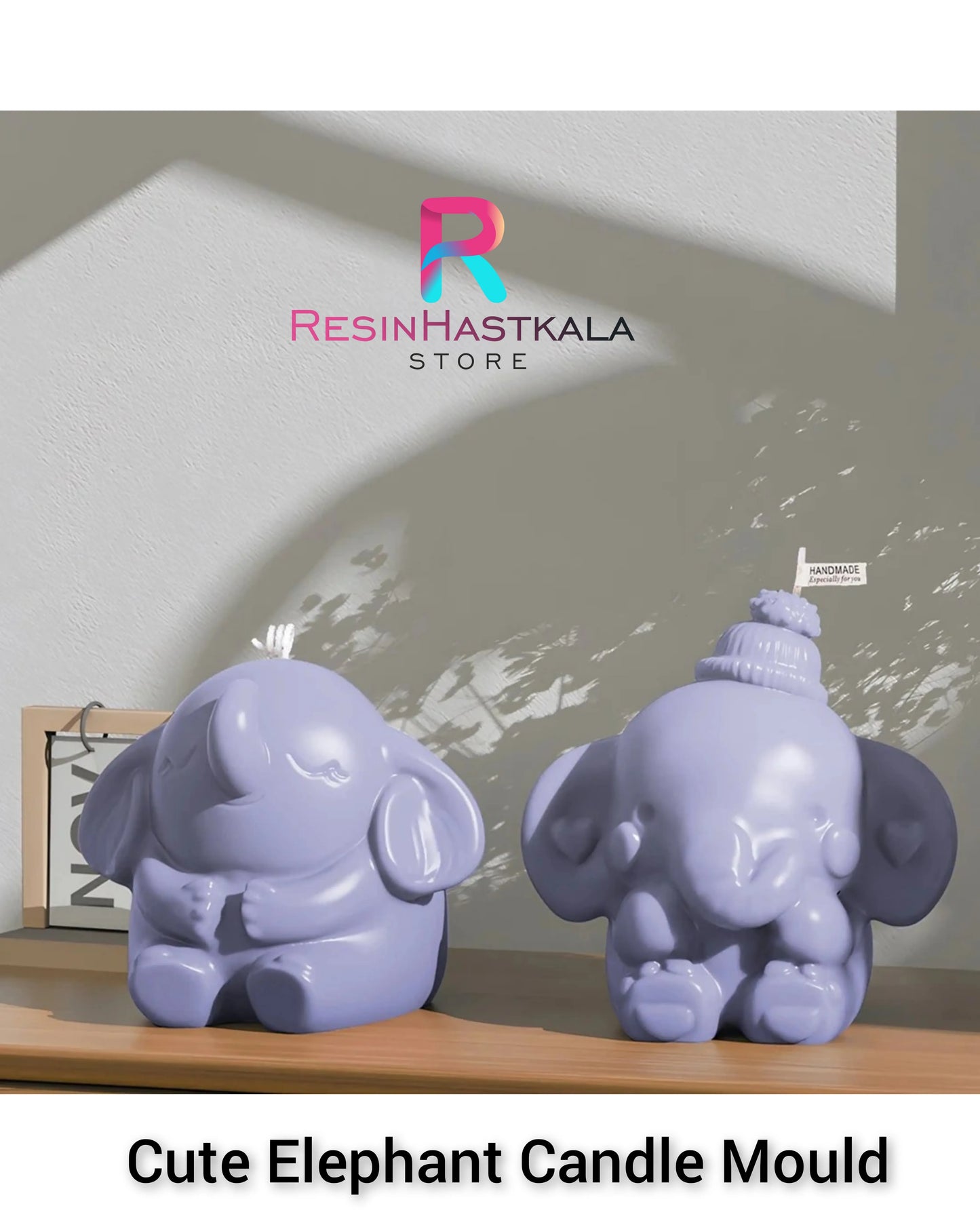 Cute Elephant Candle Mould