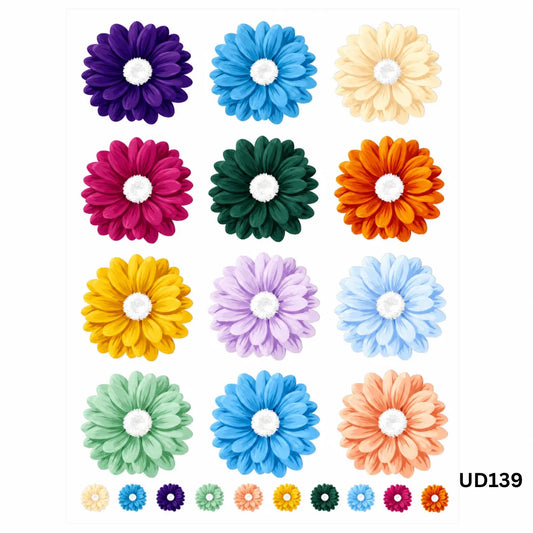 Daisy Flower UV DTF Sticker – A6 Size (UD139)