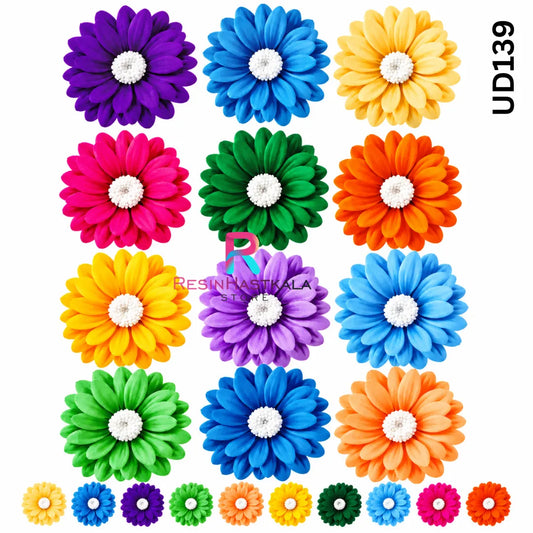 Daisy Flower UV DTF Sticker – A6 Size (UD139)