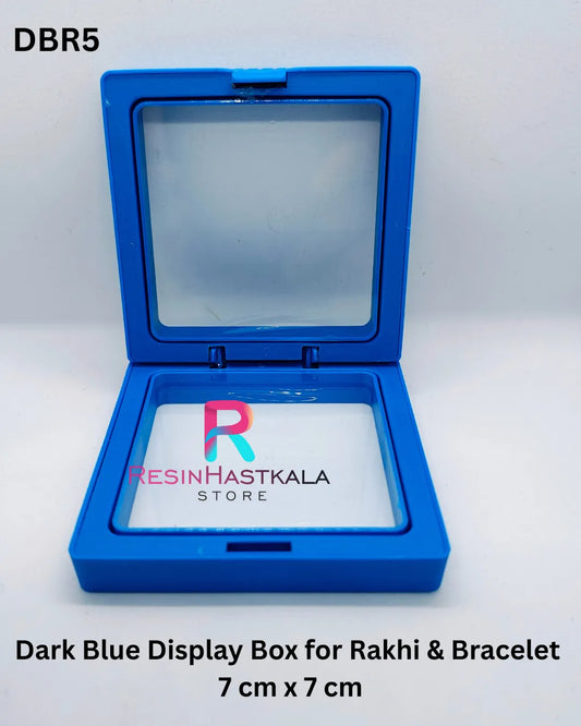 Dark Blue Display Box for Rakhi & Bracelet & Jewellery (7 cm x 7 cm)