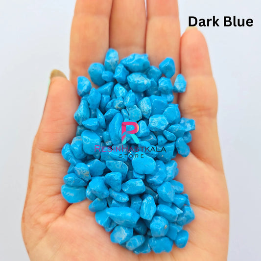 Dark Blue Dyed Crystal Stones (4–6 MM)