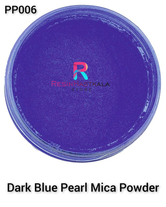 Dark Blue Mica Pearl Powder 20 Gram