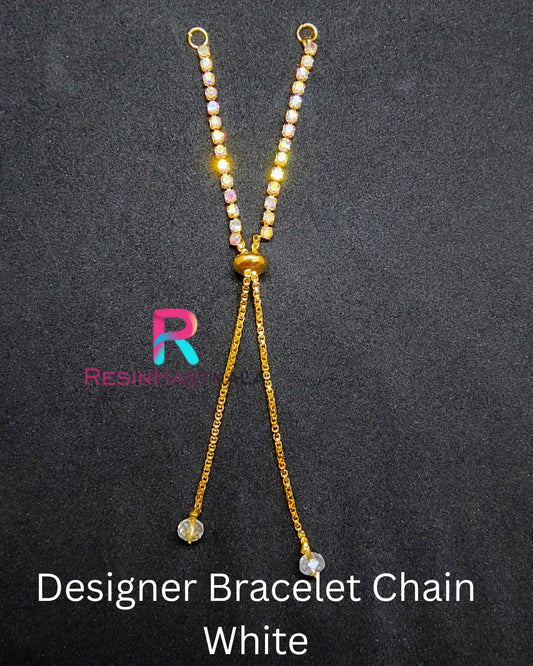 Designer Bracelet Chain White