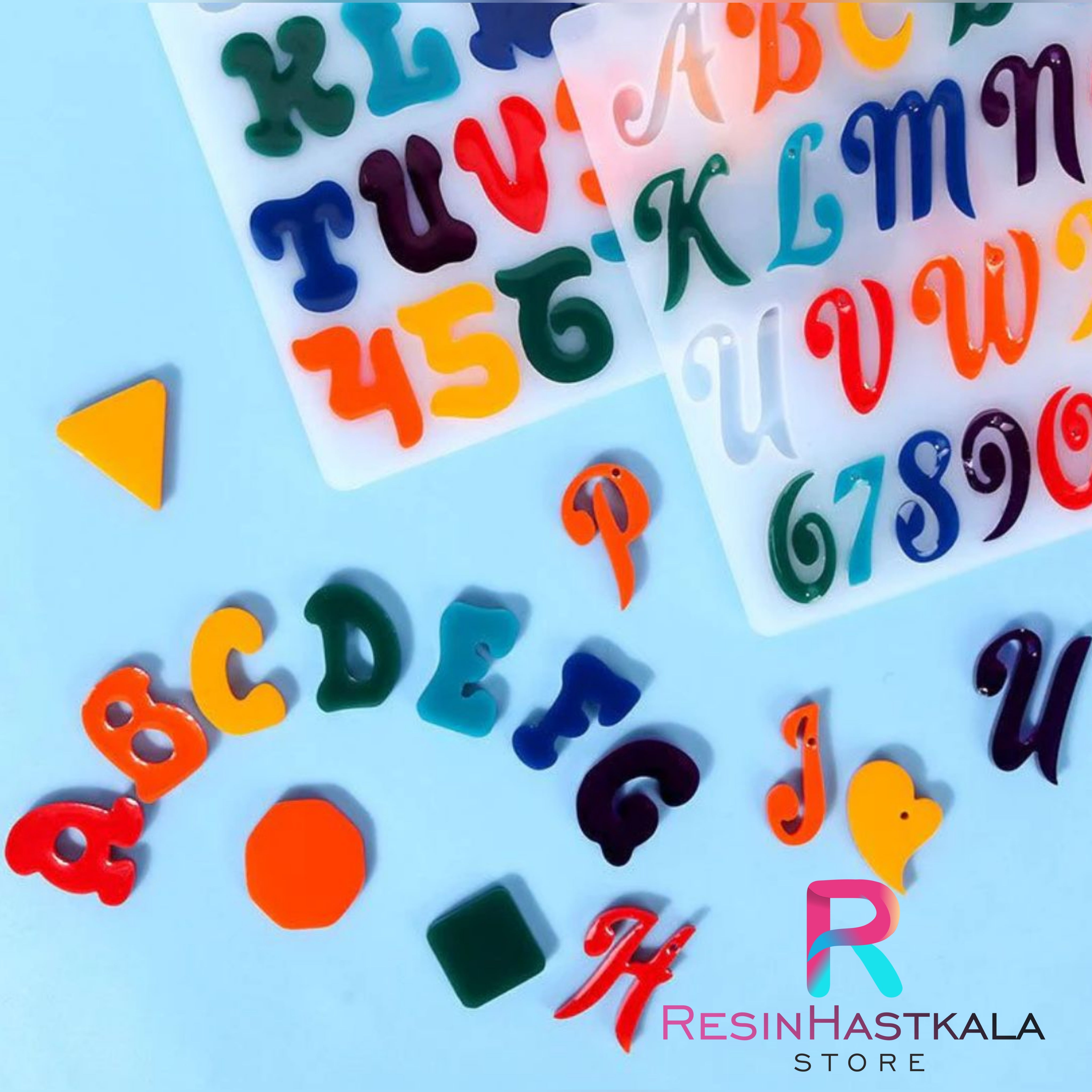 Abcd Ala Designer Abcd/ Alphabet Mould Without Hole – Resinhastkala Store