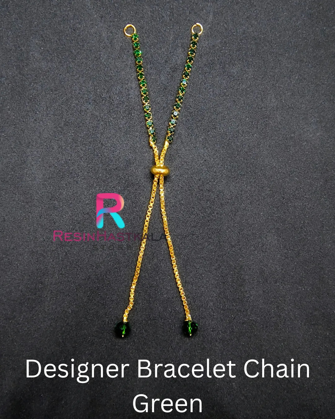 Designer Bracelet Chain Green