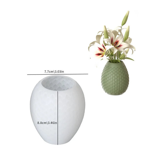 Dragon Skin Vase Mould for Flower Pot, Small Pen Stand, Resin & Concrete Art