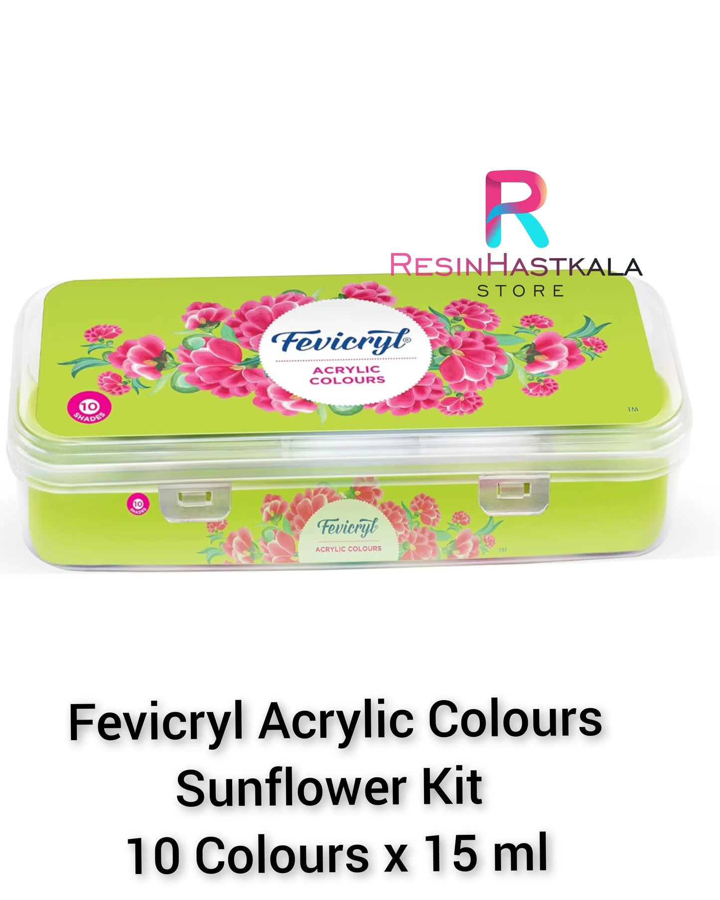 Fevicryl Acrylic Colour Sunflower Set | 10 Colour X 15ml
