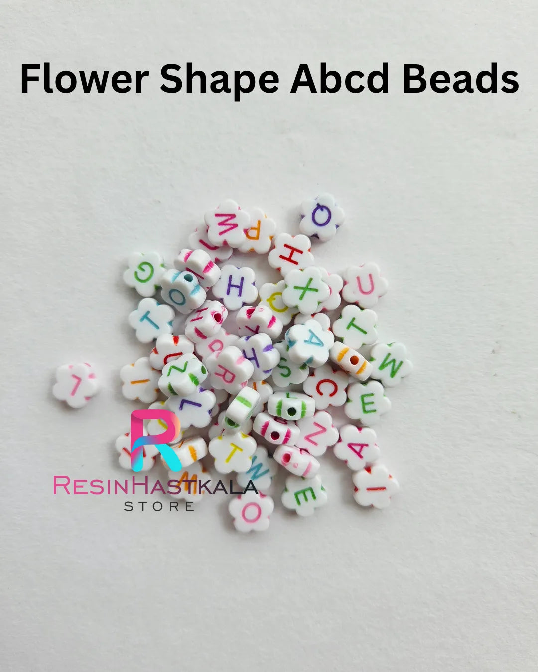 Flower Shape Abcd Beads (15 Gram)
