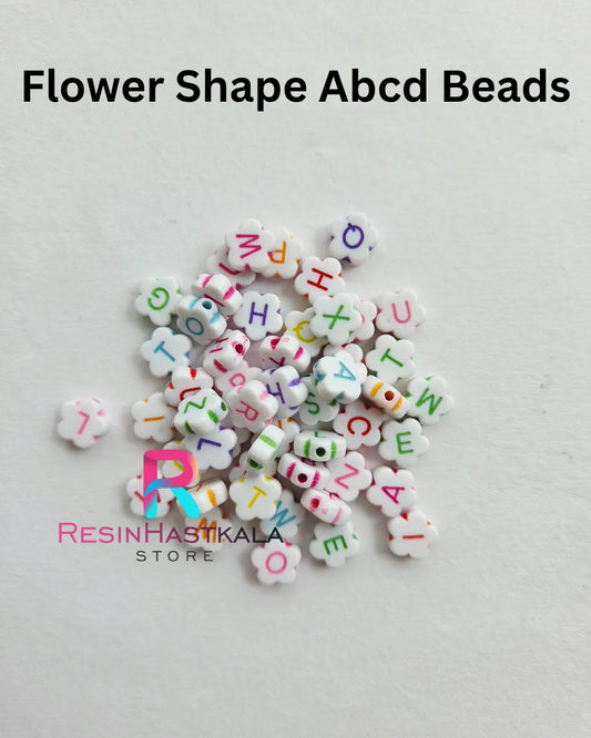 Flower Shape Abcd Beads (15 Gram)