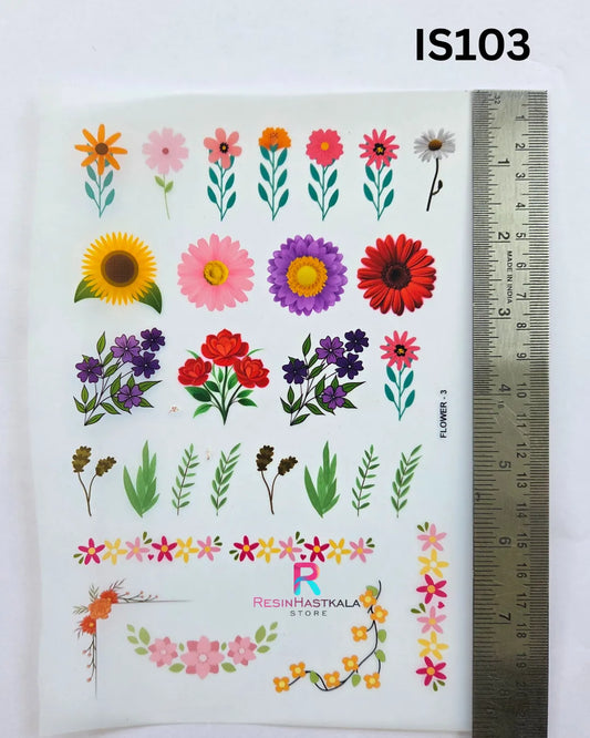Flower Theme Insert Sheet – A5 Size (IS103)