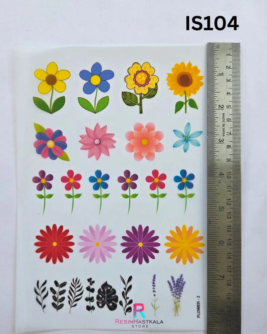 Flower Theme Insert Sheet – A5 Size (IS104)