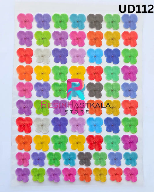 Flower UV DTF Sticker for Resin Art – A6 Size (UD112)