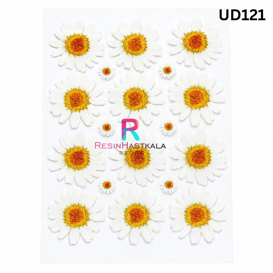 Flower UV DTF Sticker for Resin Art – A6 Size (UD121)
