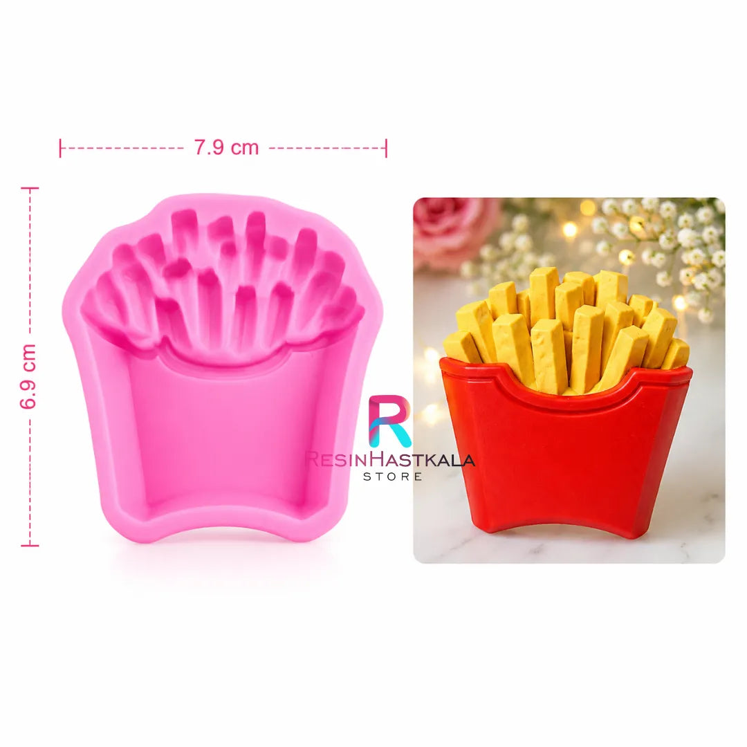 French Fries Mould for Resin Art, Casting & DIY Kit