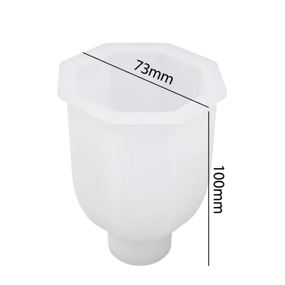 Geometric Faceted Bottle Vase Mould – Modern Polygon Design for Resin & Concrete Art