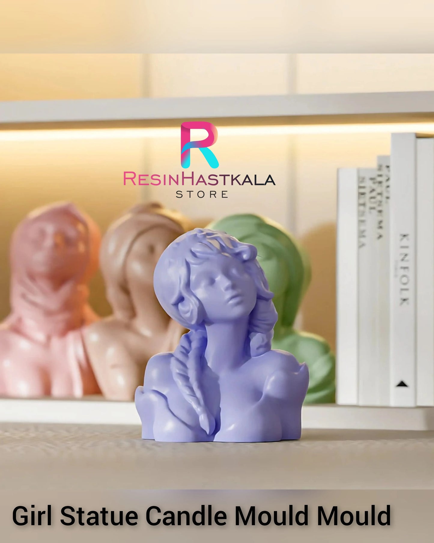 Girl Statue Candle Mould Mould