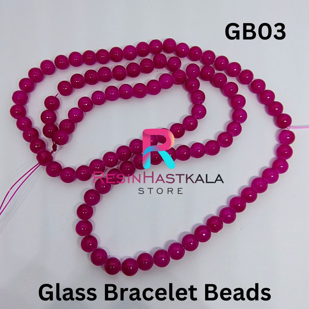 Glass Rakhi & Bracelet Beads  (20 Gram) (GB03)