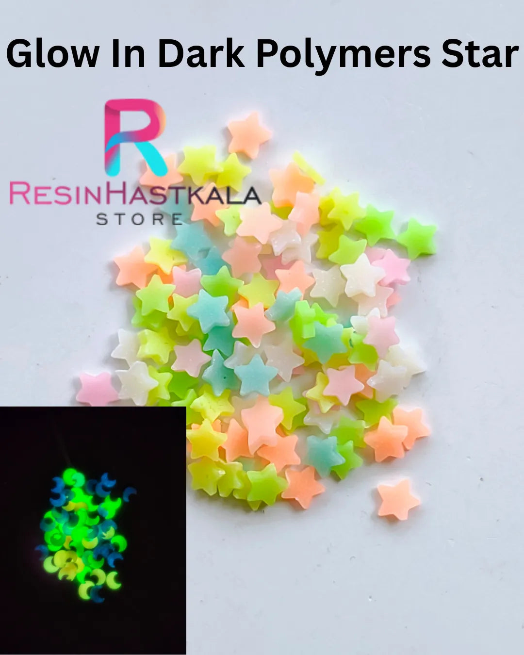 Glow In Dark Polymers Star (10 Gram)