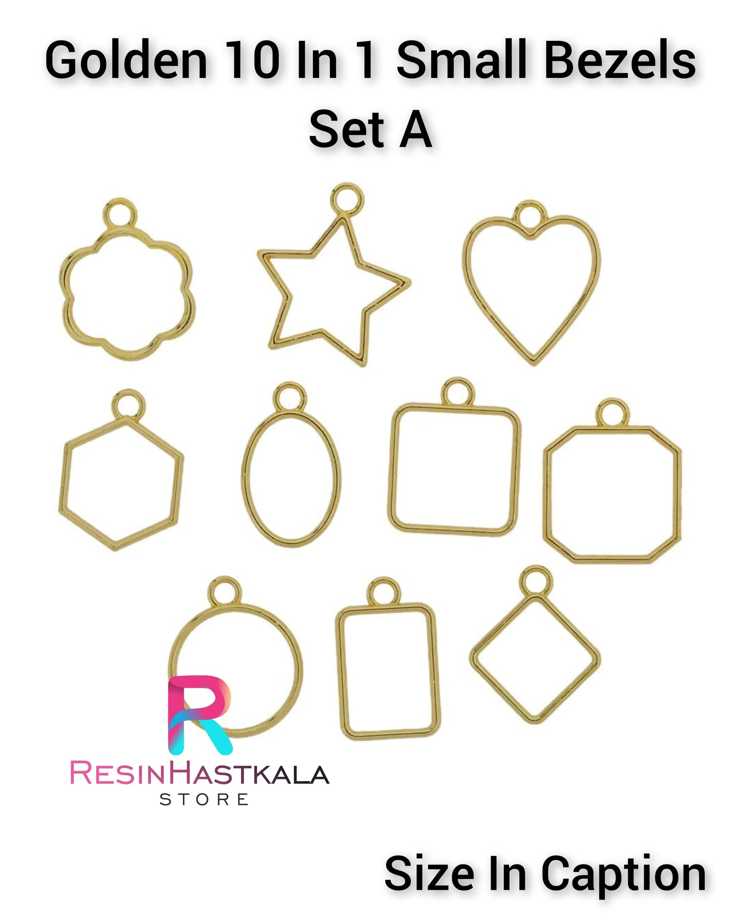 Golden 10 In 1 Small Bezels Set