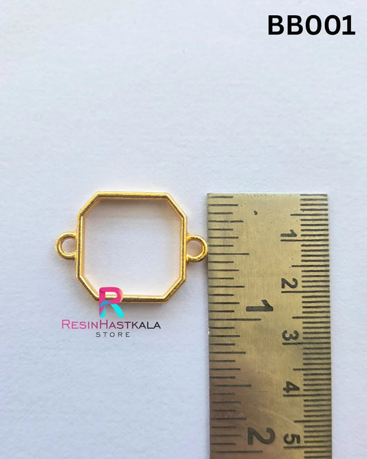 Golden Bracelet / Rakhi Bezel (BB001) – 5 Pieces