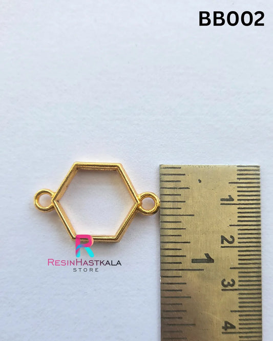 Golden Bracelet / Rakhi Bezel (BB002) – 5 Pieces