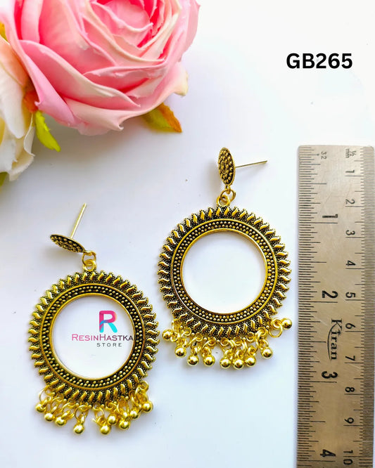 Golden Designer Earring Jumkha (GB265)