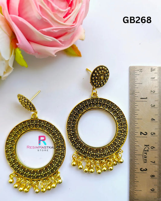 Golden Designer Earring Jumkha (GB268)