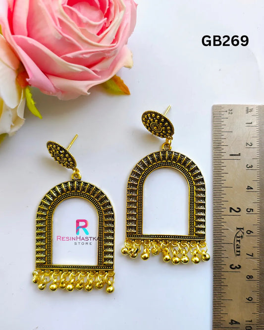 Golden Designer Earring Jumkha (GB269)