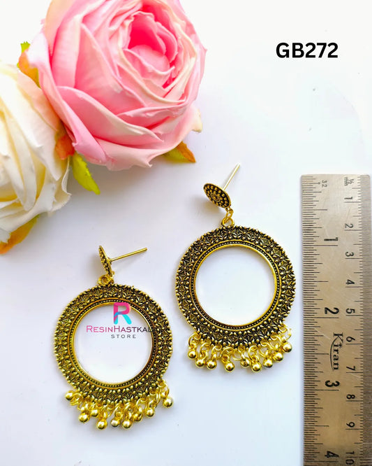 Golden Designer Earring Jumkha (GB272)