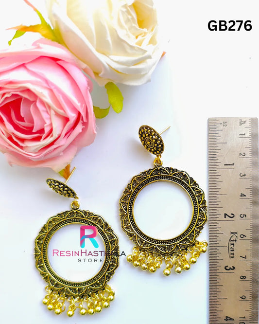 Golden Designer Earring Jumkha (GB276)
