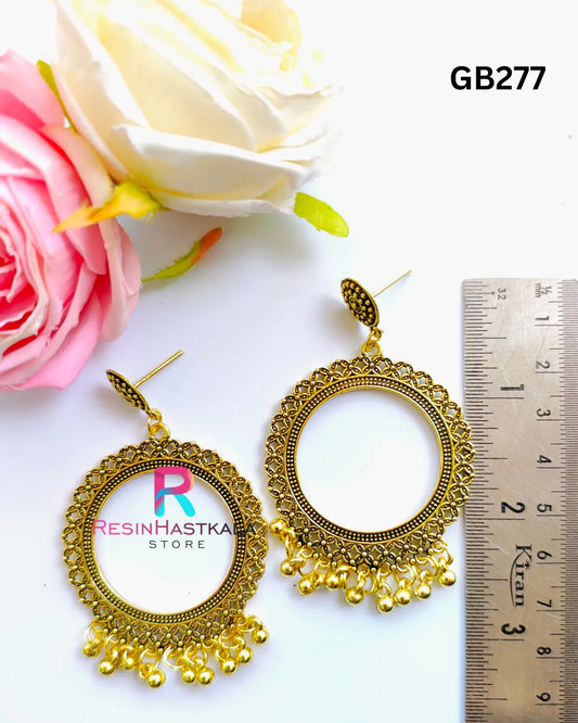 Golden Designer Earring Jumkha (GB277)