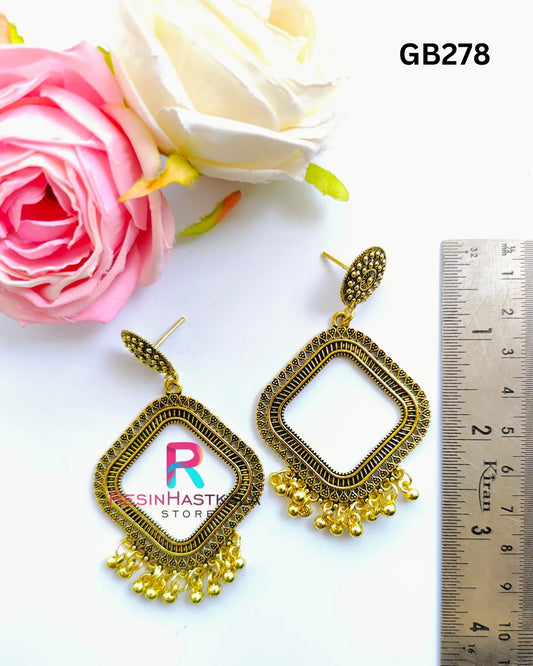 Golden Designer Earring Jumkha (GB278)