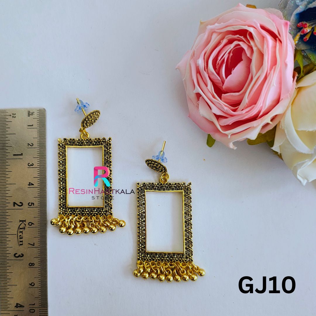 Golden Earring Bezel/Jumkha (GJ10)