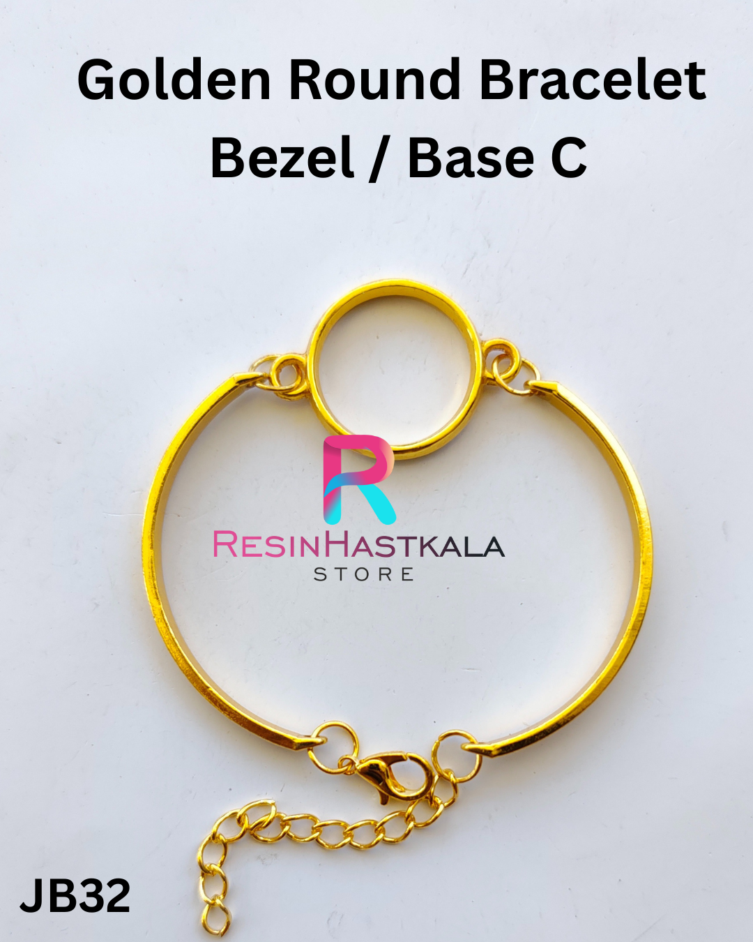 Golden Round Bracelet Bezel / Base C (imported quality)