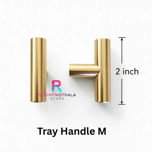 Golden Metal Tray Handle M
