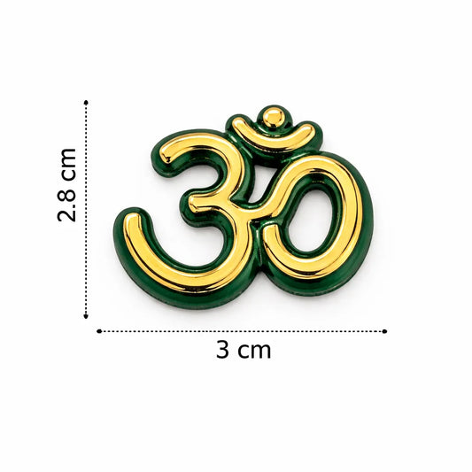 Green Acrylic Om (5 Piece)