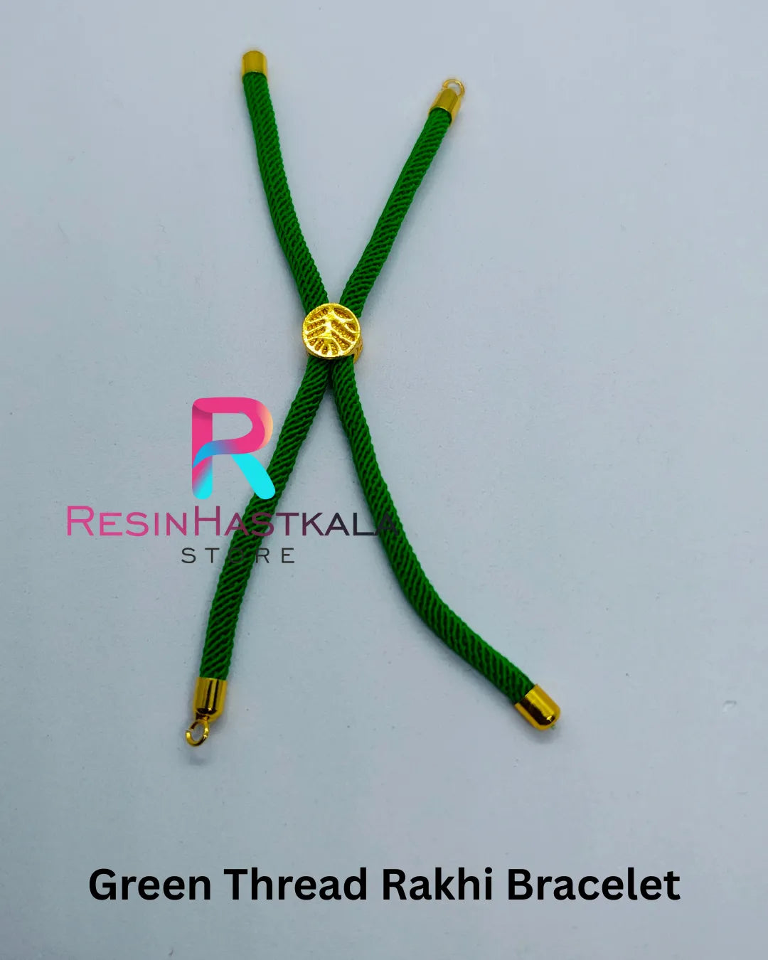 Green Thread Rakhi Bracelet