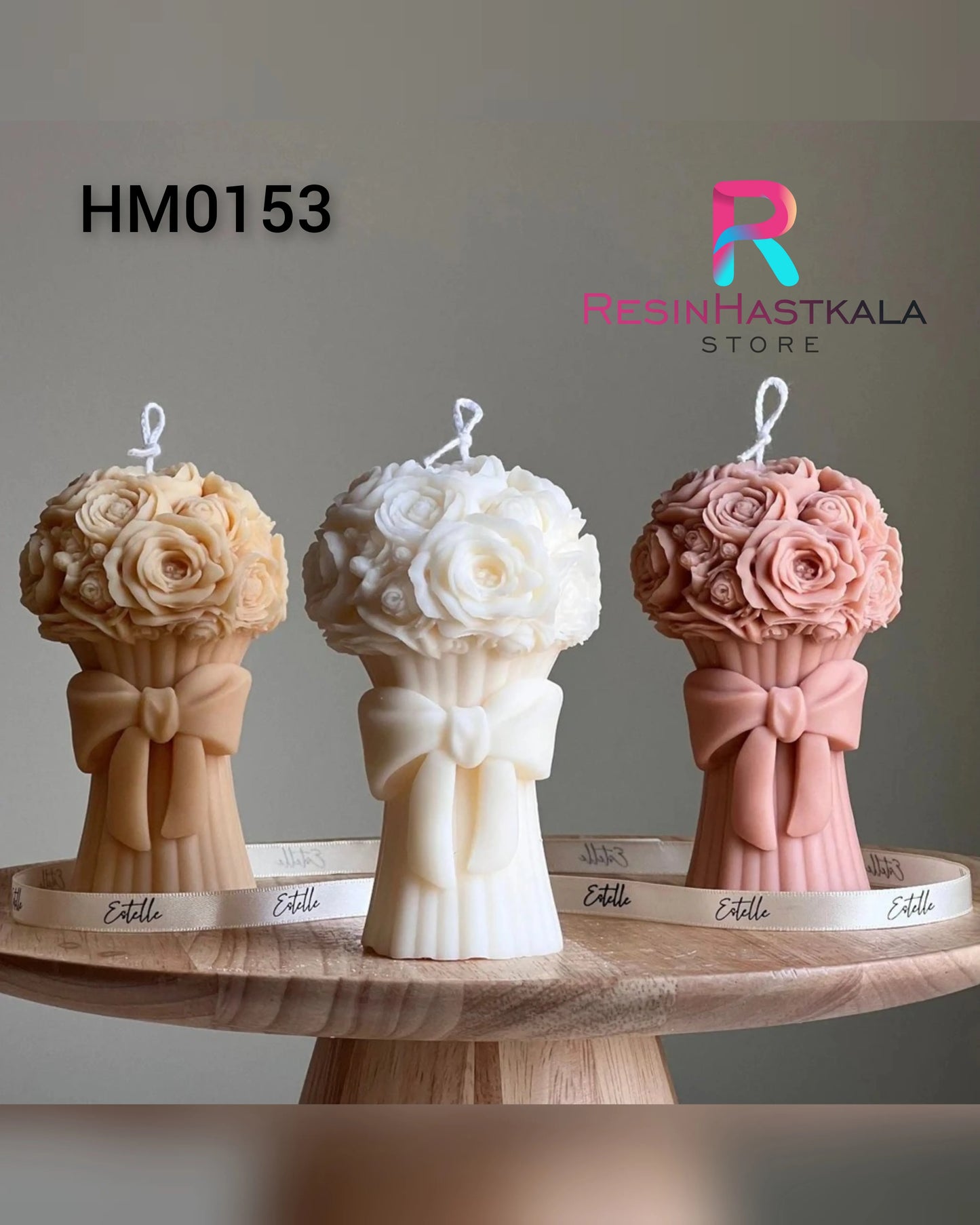 Rose Bouquet Candle Handmade Mould (HM0153)