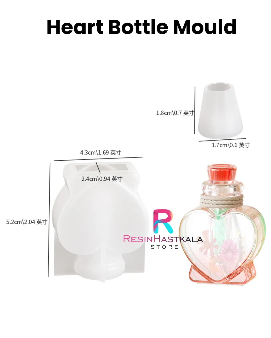 Heart Bottle Mould