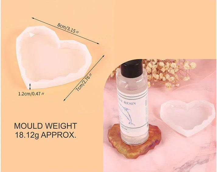 Diamond Cut Heart Zig Zag Mould