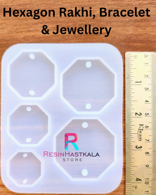 Hexagon Rakhi, Bracelet & Jewellery Mould