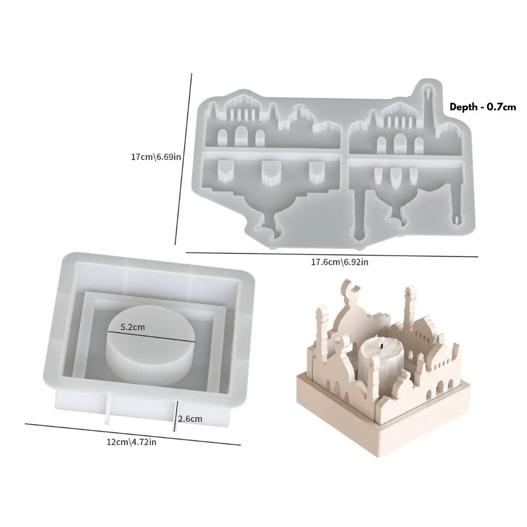 Holy Mosque T-Light Candle Holder Mould for Resin & Terra