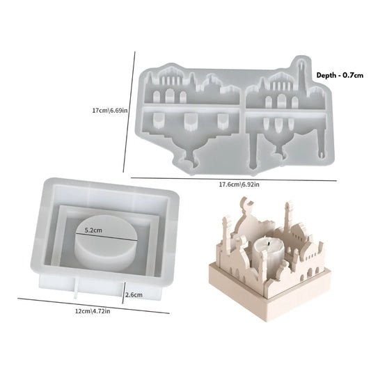 Holy Mosque T-Light Candle Holder Mould for Resin & Terra