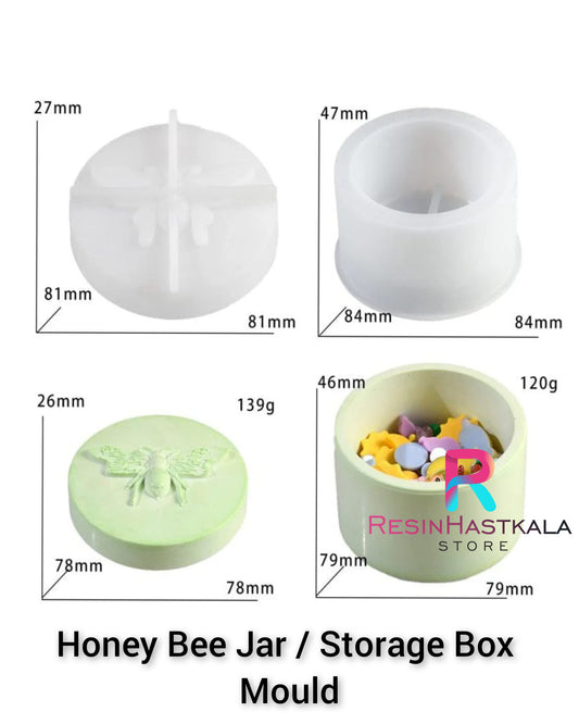 Honey Bee Jar / Storage Box Resin Mould