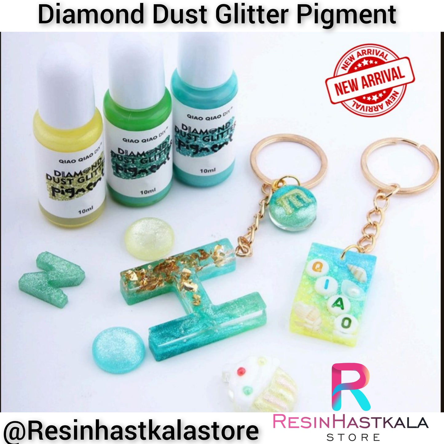 Diamond Dust Glitter Pigment - Set Of 24